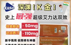 印度雙效片艾力達系列新寵：K金超強艾力達評測功效、特性